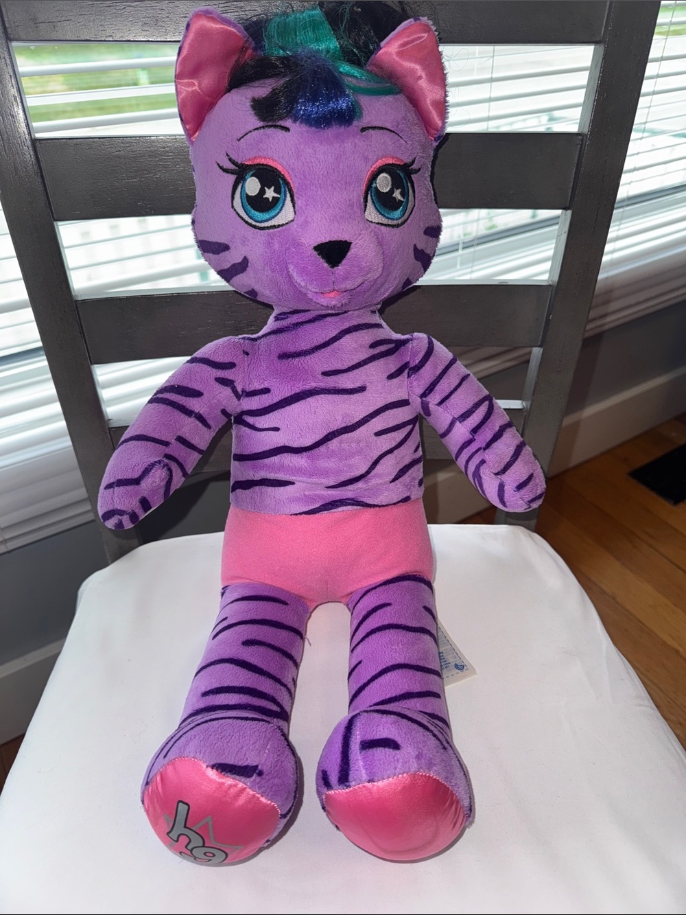 Build A Bear Stuffed Animal Honey Girls Teegan Tiger Rock Star